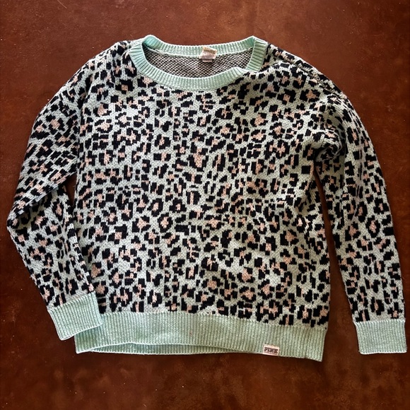 Victoria’s Secret Pink Cheetah Sweater - Picture 2 of 3